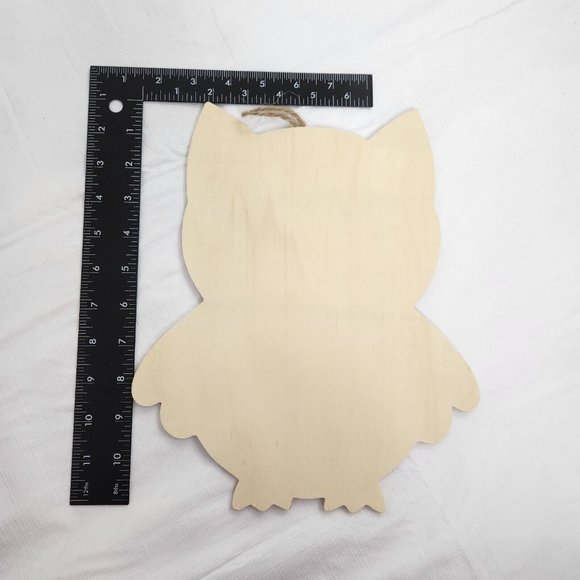 Wooden Owl Shape DIY Craft Paint Sign Blank - Picture 3 of 7